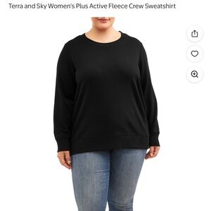 Terra and sky womens plus sweatshirt